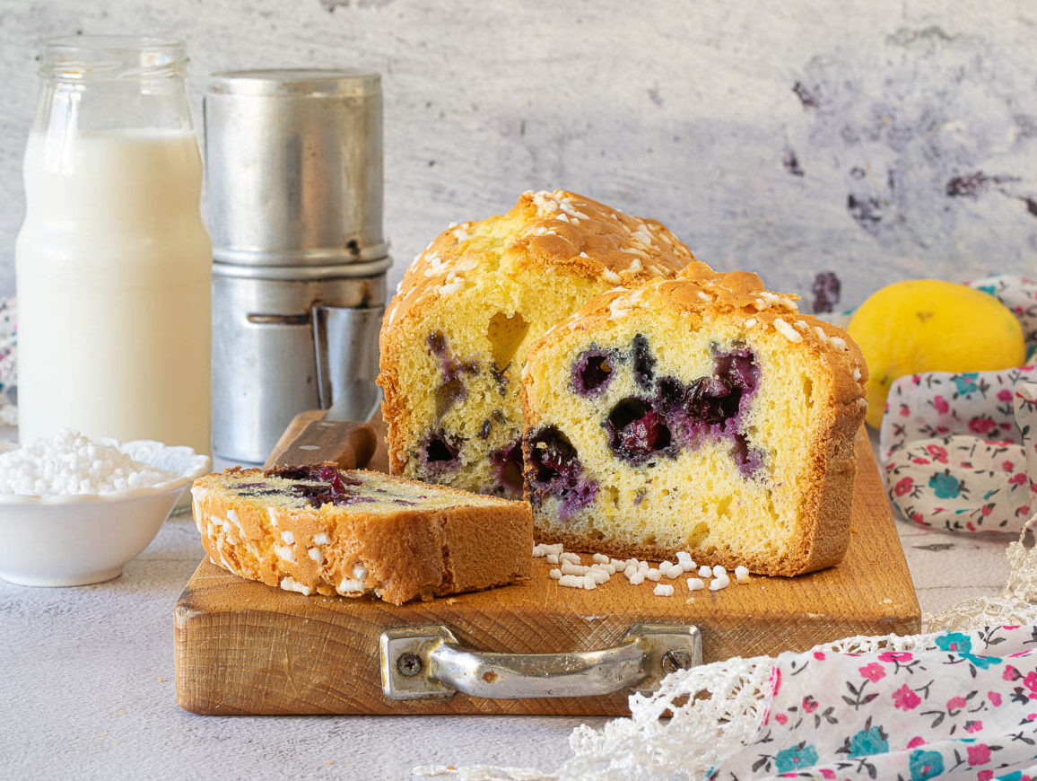 plumcake ai mirtilli