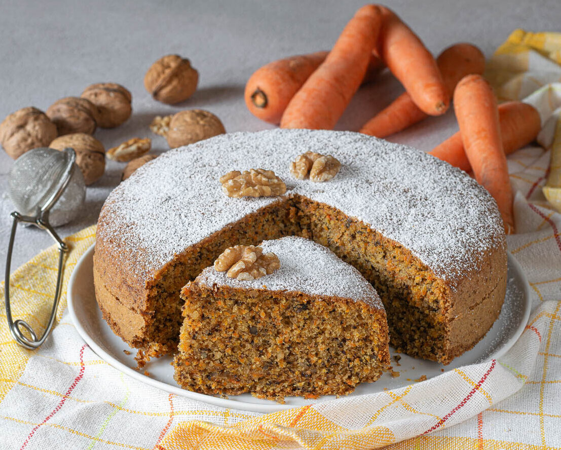 torta di carote e noci