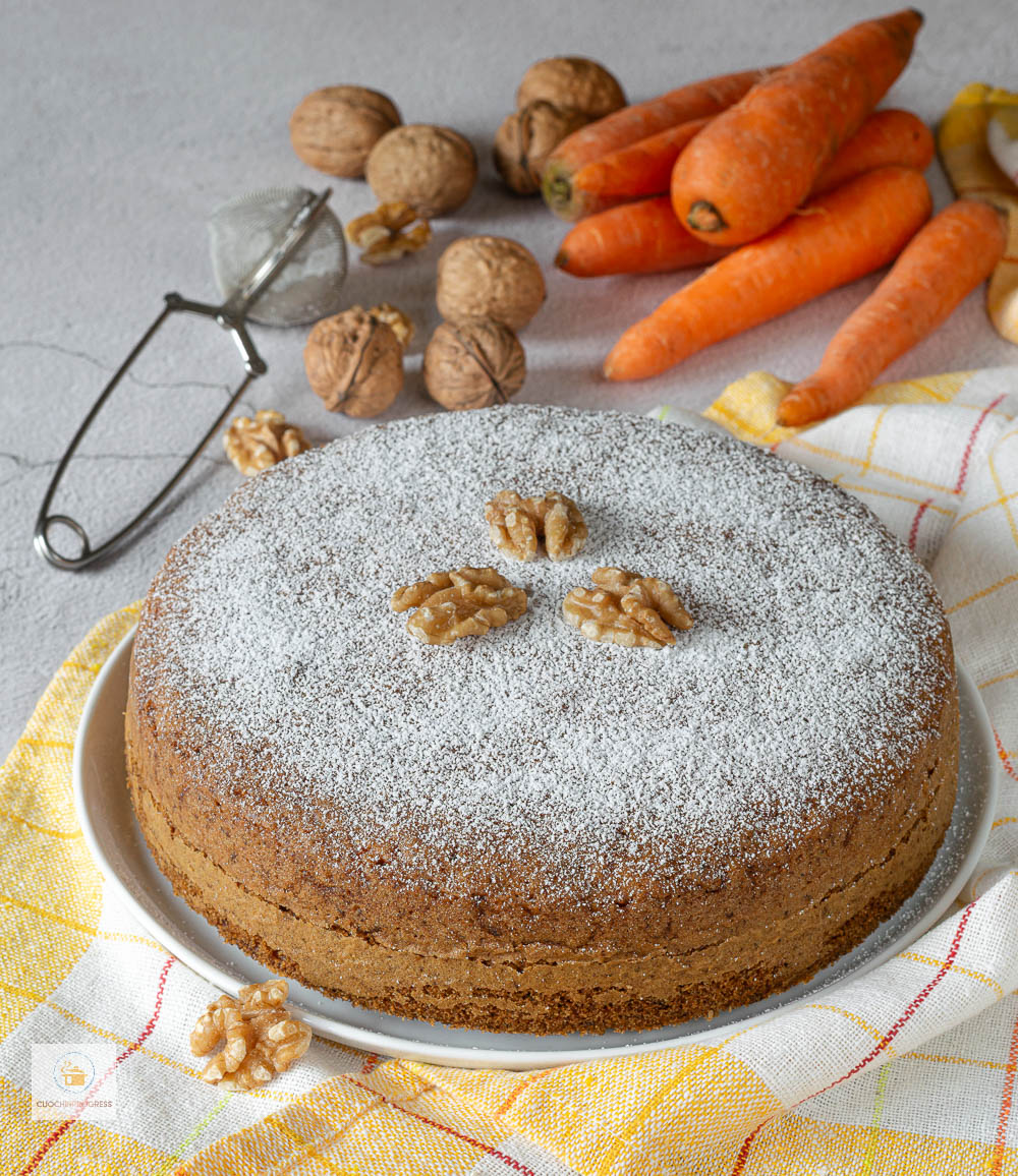 torta di carote e noci