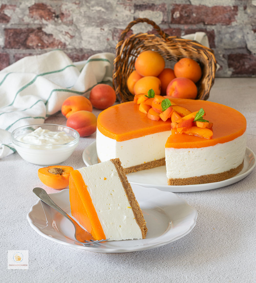cheesecake allo yogurt e albicocche