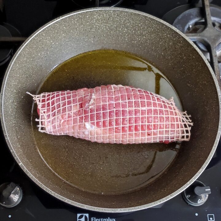 arrosto di maiale all'uva