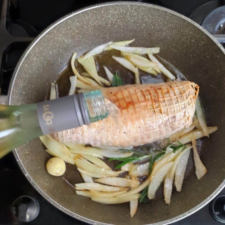 arrosto di maiale all'uva