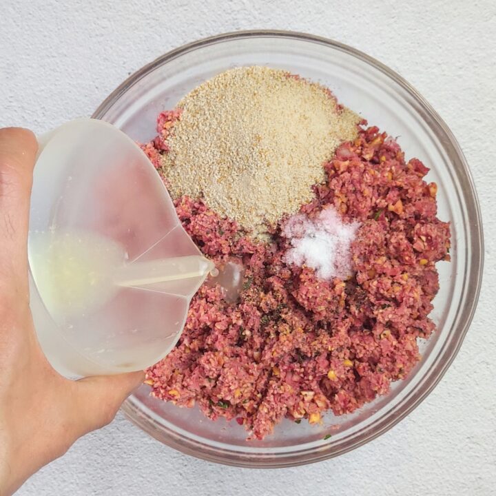 falafel di ceci e barbabietola