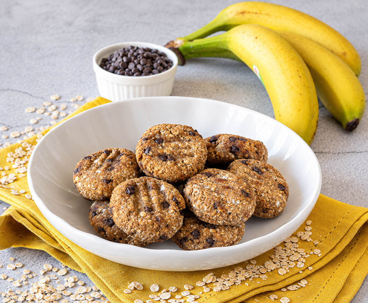 biscotti alla banana e avena