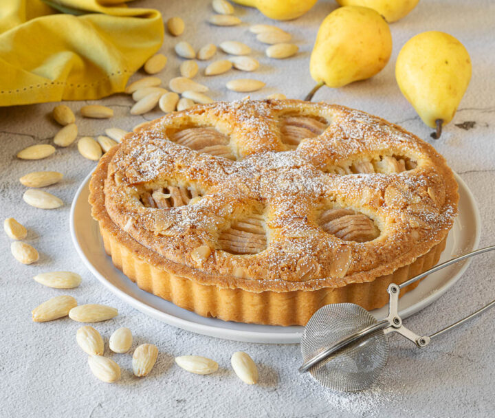 crostata frangipane alle pere