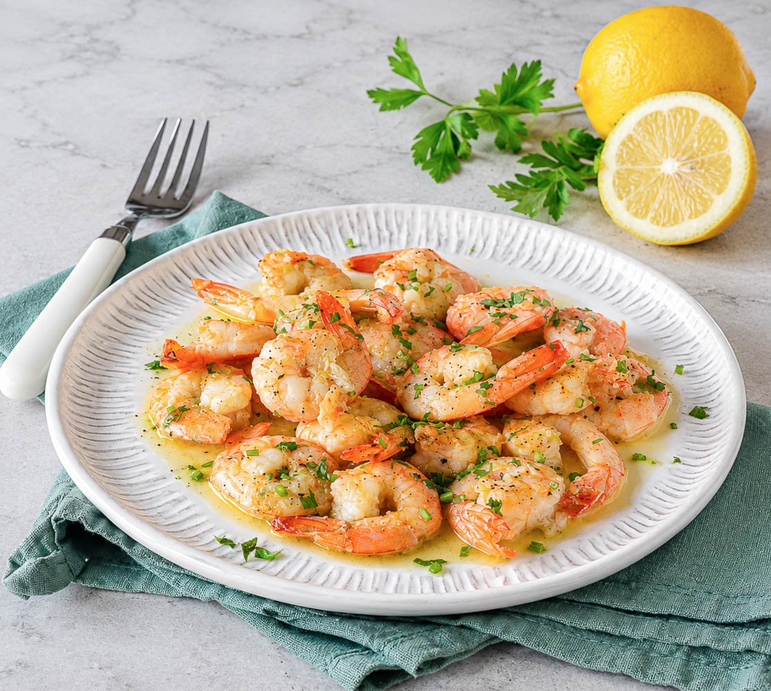 mazzancolle al limone