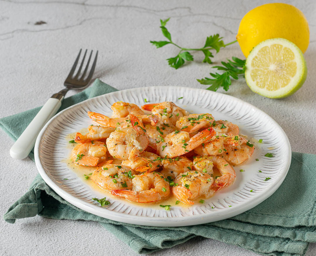 mazzancolle al limone