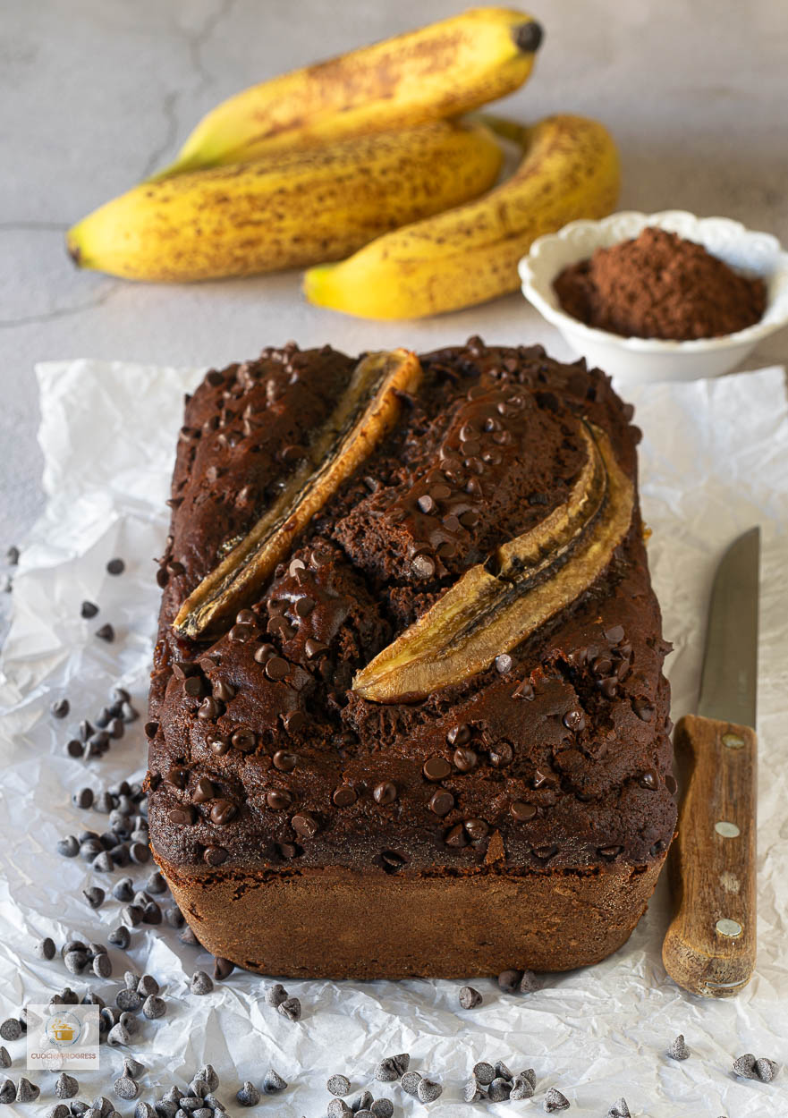 plumcake banane e cioccolato