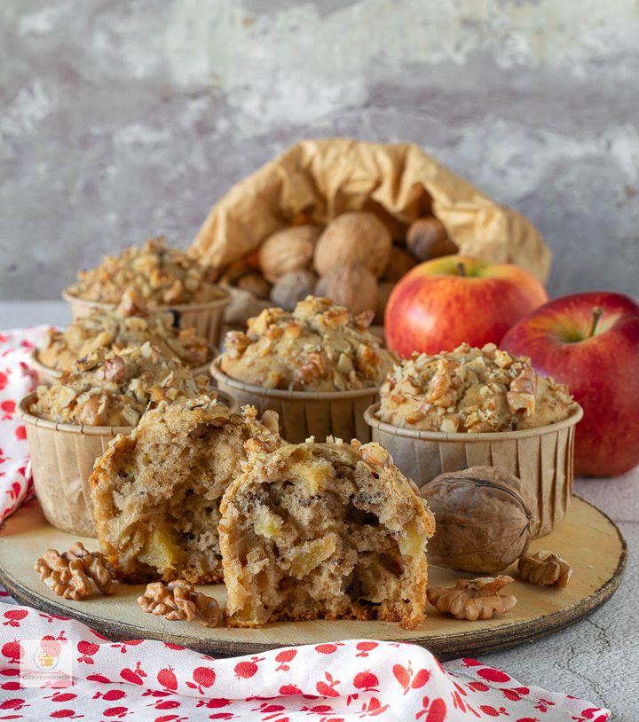 muffin alle mele e noci