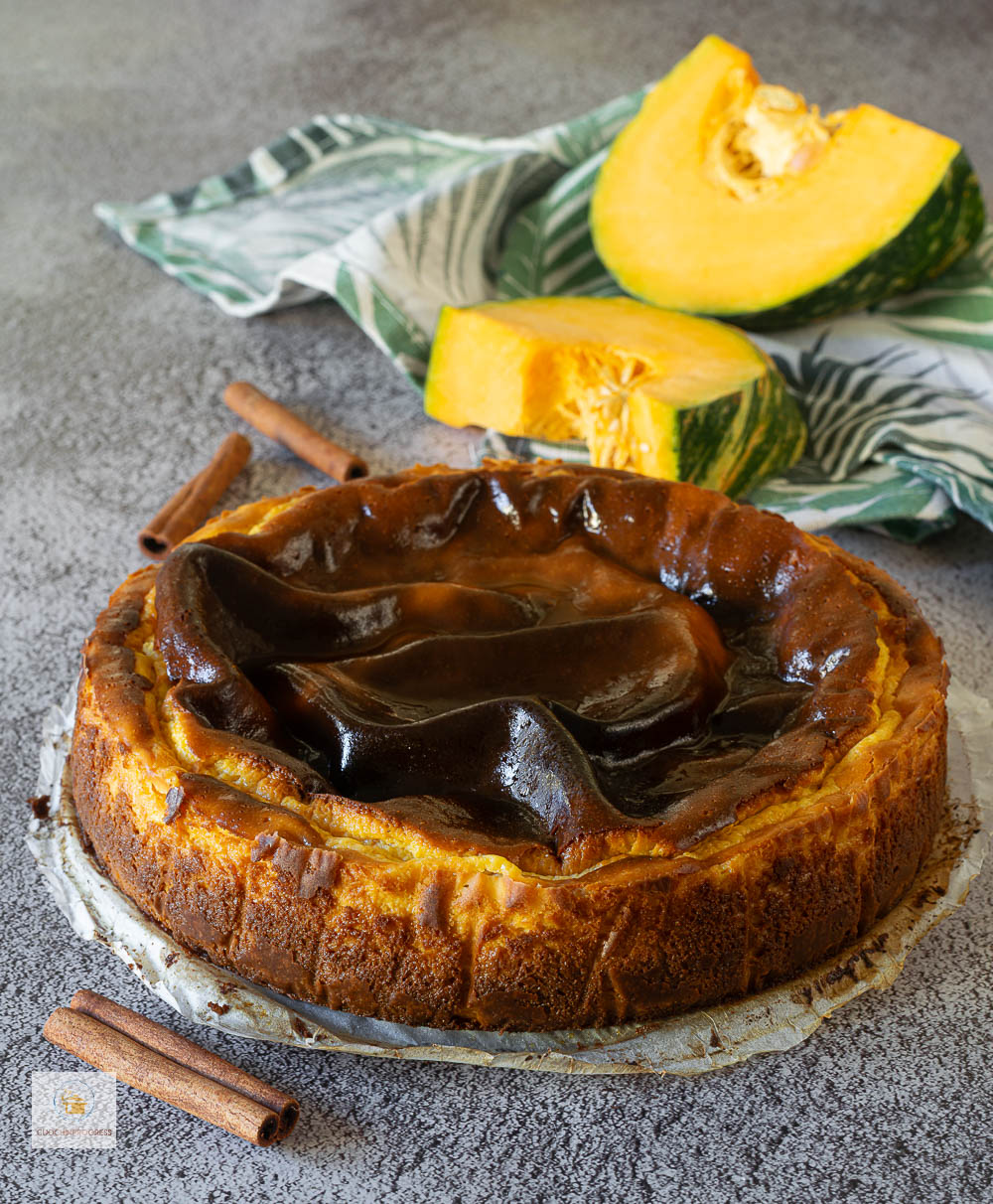 cheesecake basca alla zucca