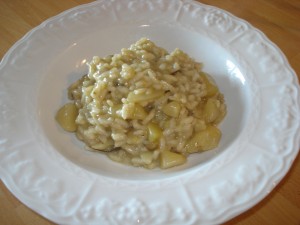 risotto con carciofi e patate