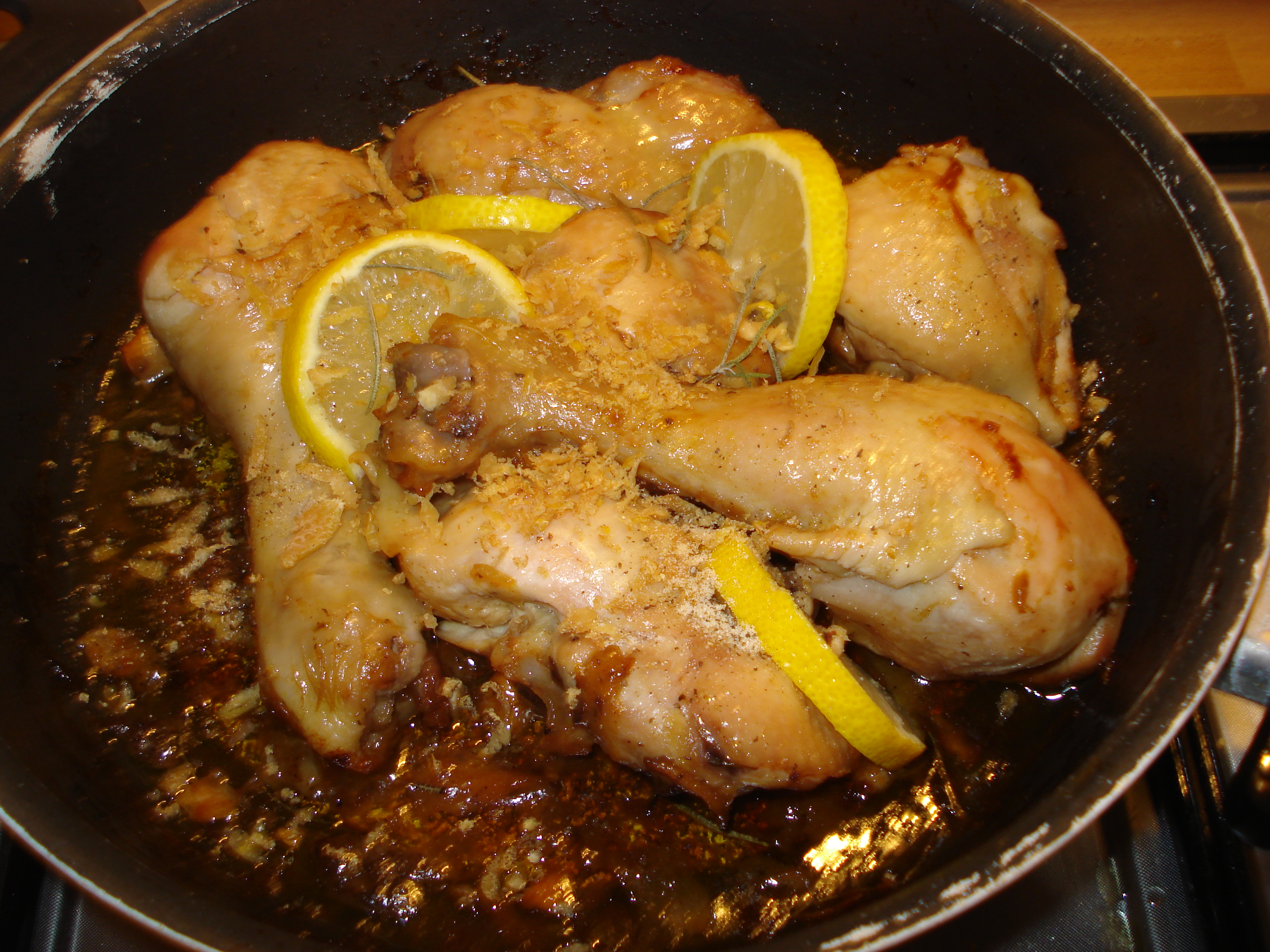 pollo al limone in padella