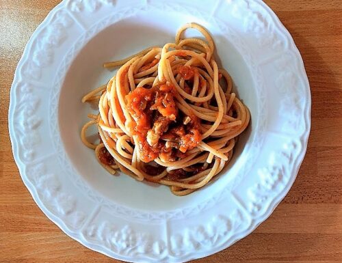 Spaghetti al pesto di zucca
