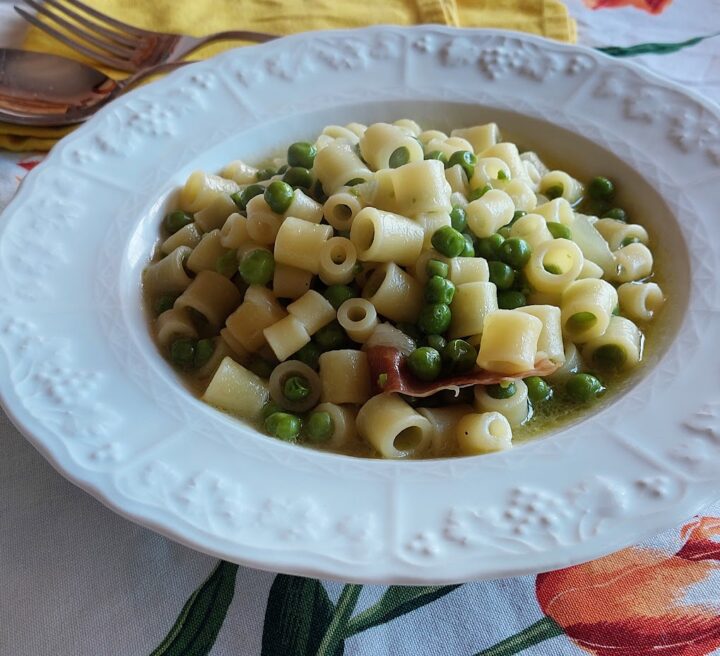 Pasta e piselli con speck - Cuor di pastiera