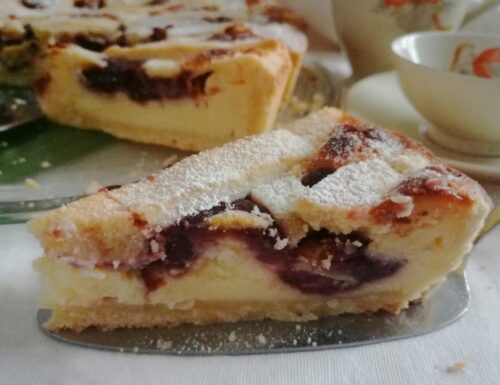 Crostata con mascarpone e marmellata