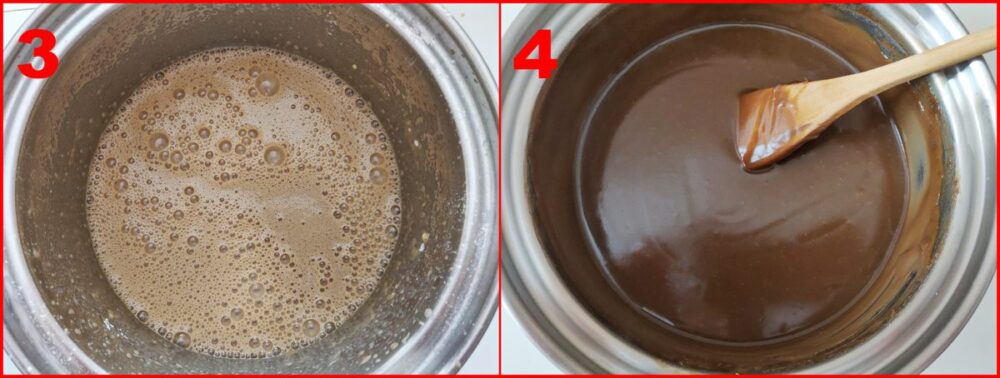 secondo procedimento della crema al caffè