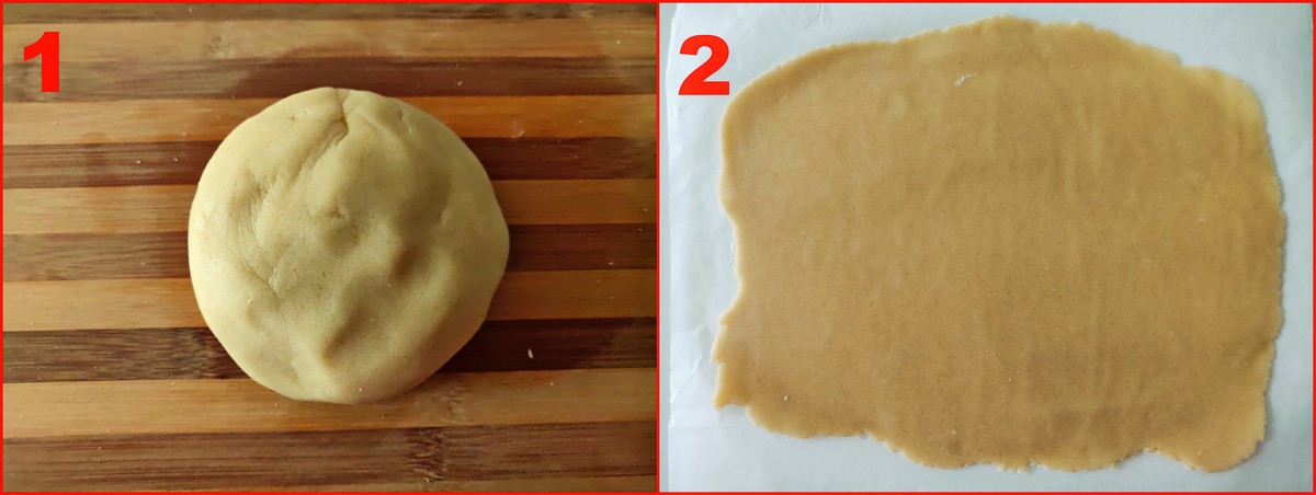 primo procedimento dei biscotti rustici con la marmellata