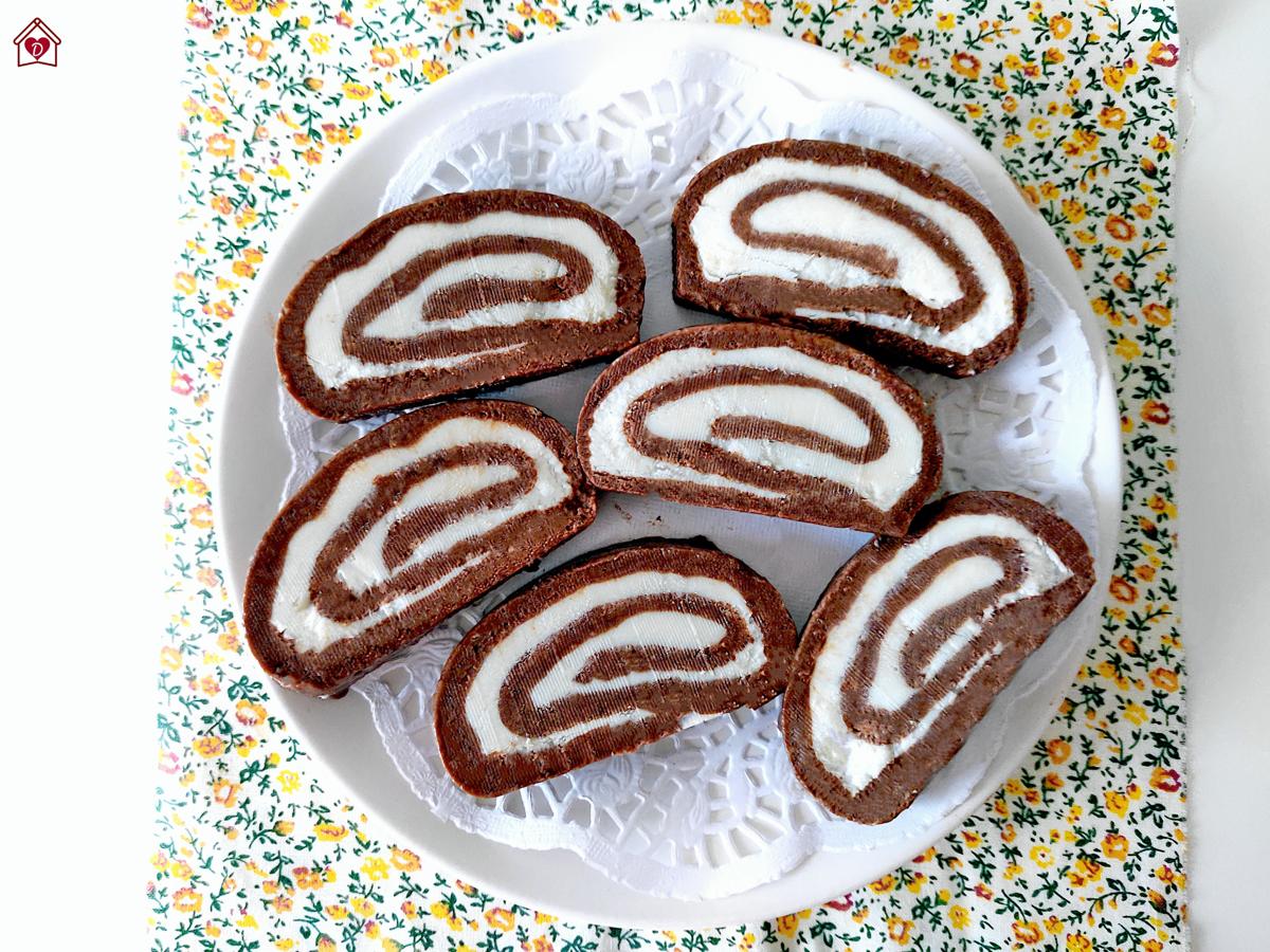 rotolo gelato al cioccolato