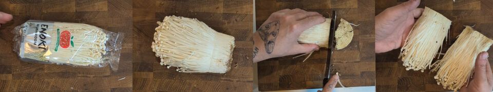 Enoki alla piastra: la "bistecca" vegana che non ti aspetti