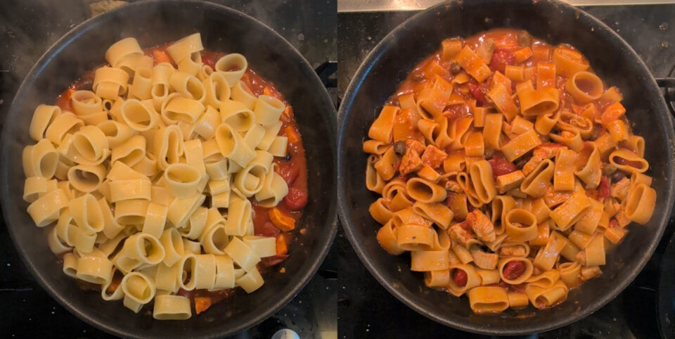 Calamarata con pesce spada pronta in 20 minuti
