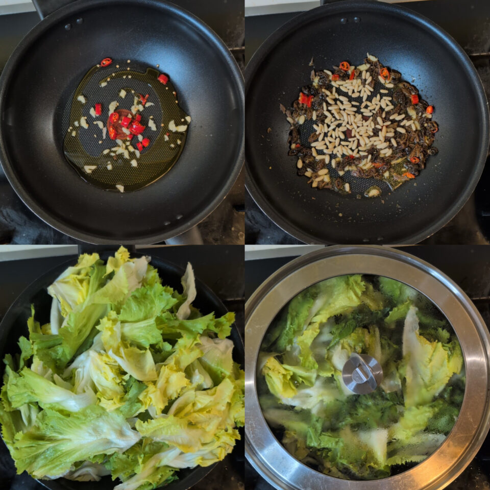 Scarola in padella alla napoletana