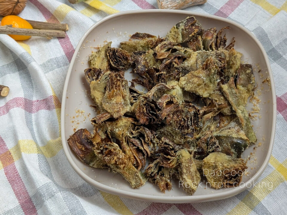Carciofi croccanti in friggitrice ad aria in soli 15 minuti