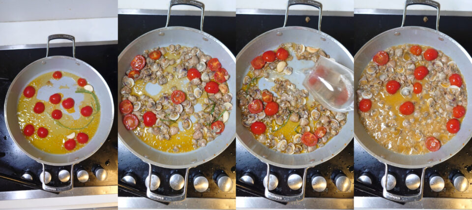 Spaghetti con Lupini e Pomodorini