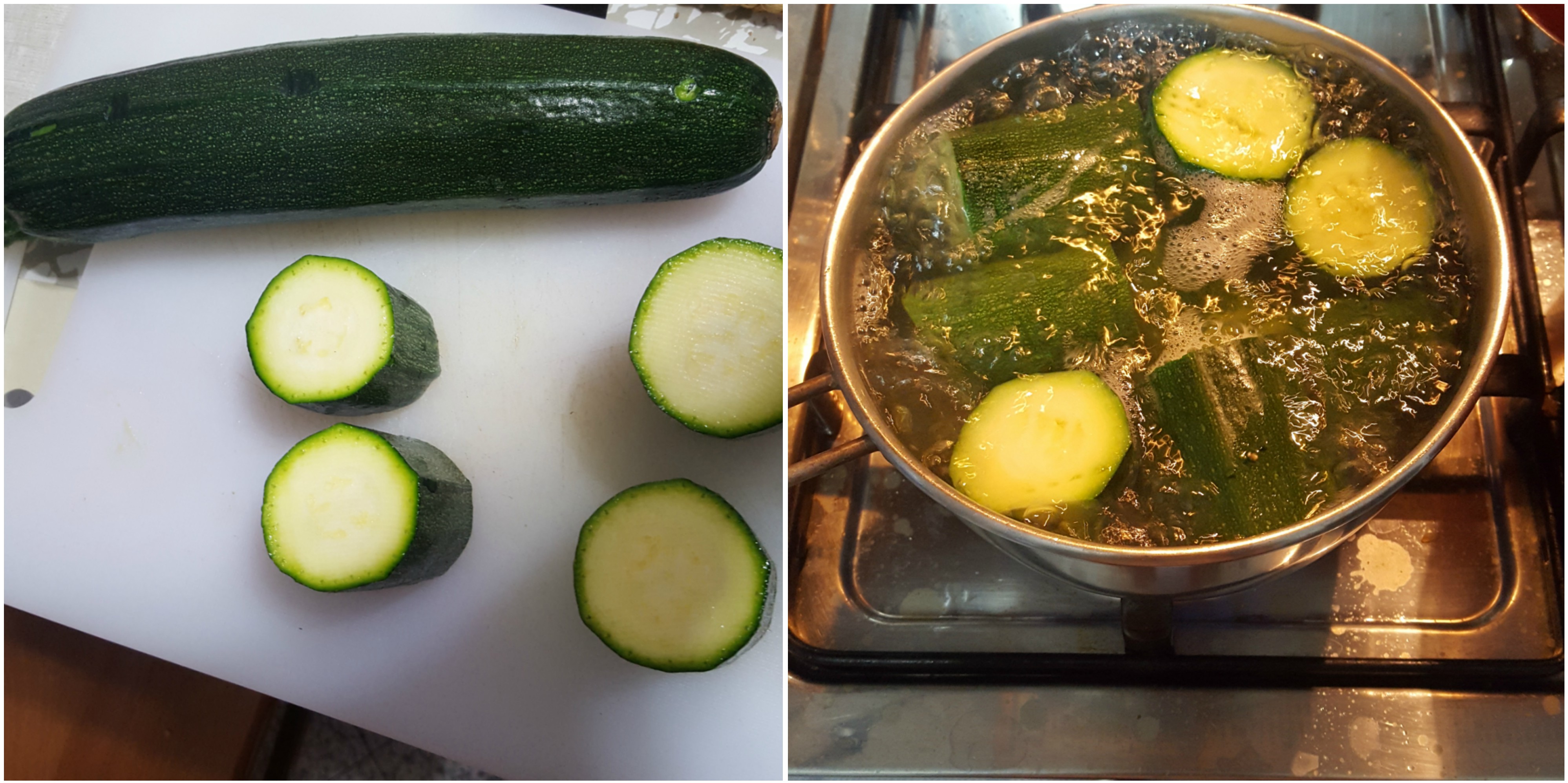 Preparazione zucchine