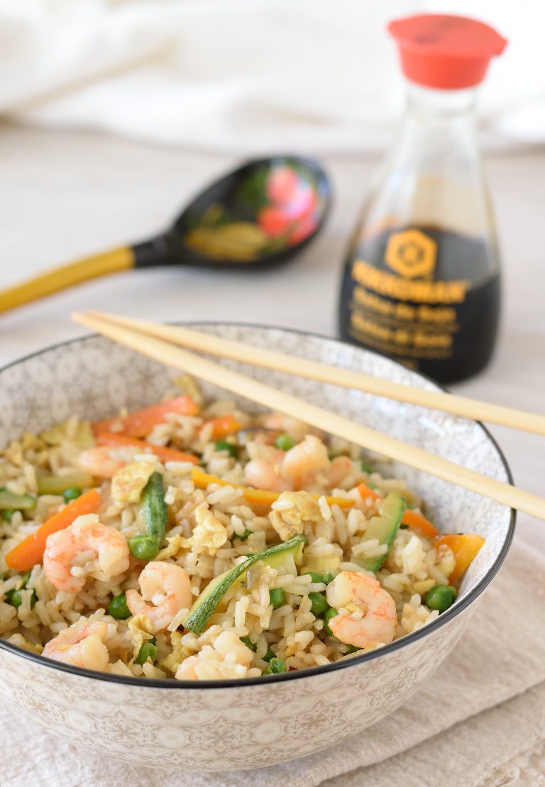 Riso con verdure e gamberetti alla cinese DANICUCINA