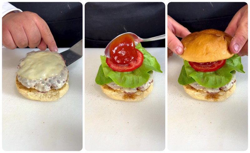 Hamburger: assemblare i panini