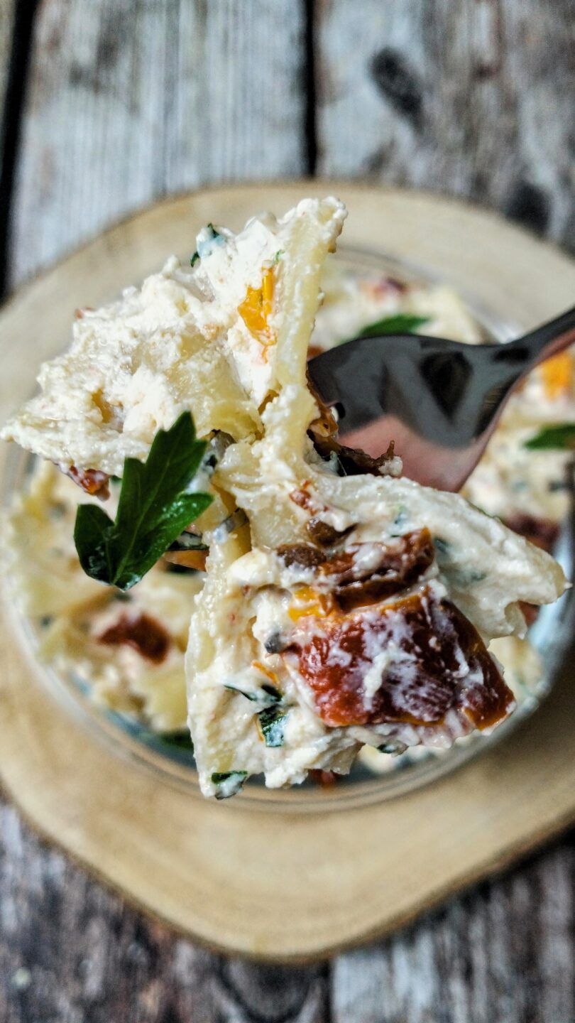 pasta-fredda-ricotta-e-pomodori-secchi-primopiano