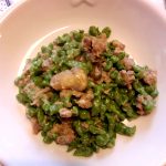 Spatzle di bietole con funghi e salsiccia Spatzle di bietole con funghi e salsiccia