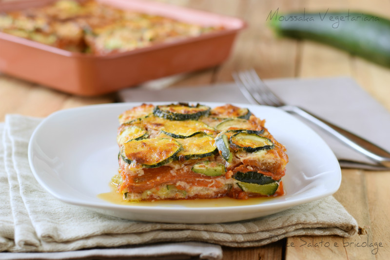 versione vegetariana del moussaka versione vegetariana del moussaka