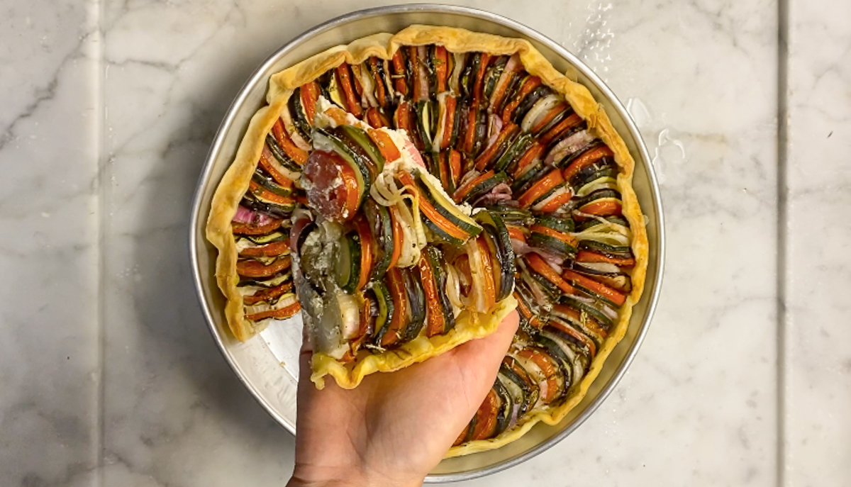 Torta salata ratatouille