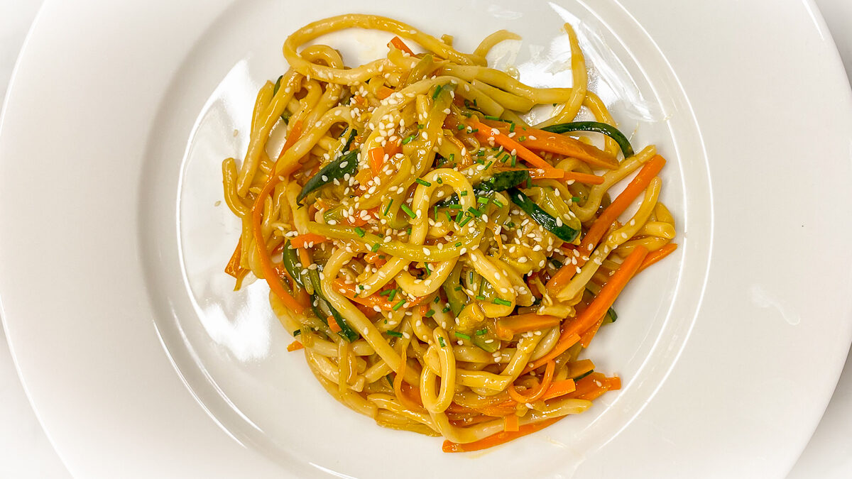 Udon noodles con verdure - Diletta Secco