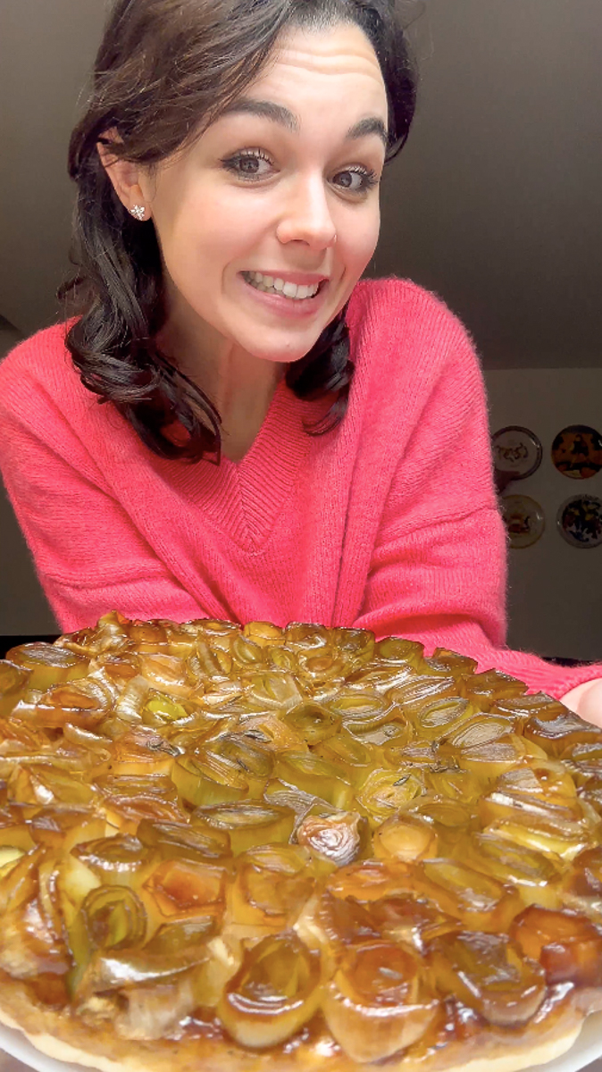 Tarte tatin ai porri