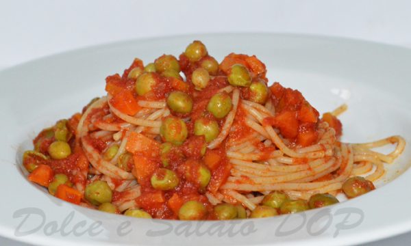 Spaghetti al sugo di verdure