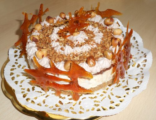 Cheesecake alla nocciola e nutella