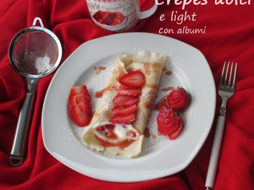 Crepes light con soli albumi 