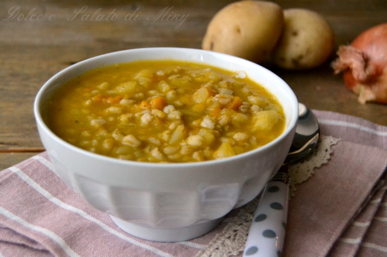 ricetta zuppa di orzo e grano| Dolce e Salato di Miky