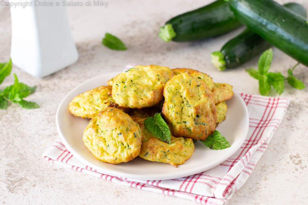 Frittelle di zucchine al forno