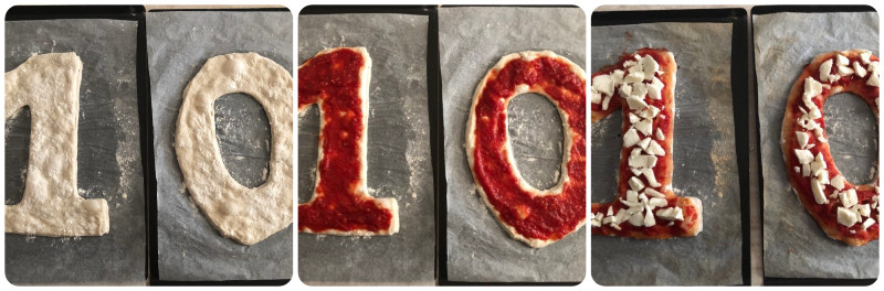Come preparare una pizza a forma di numero