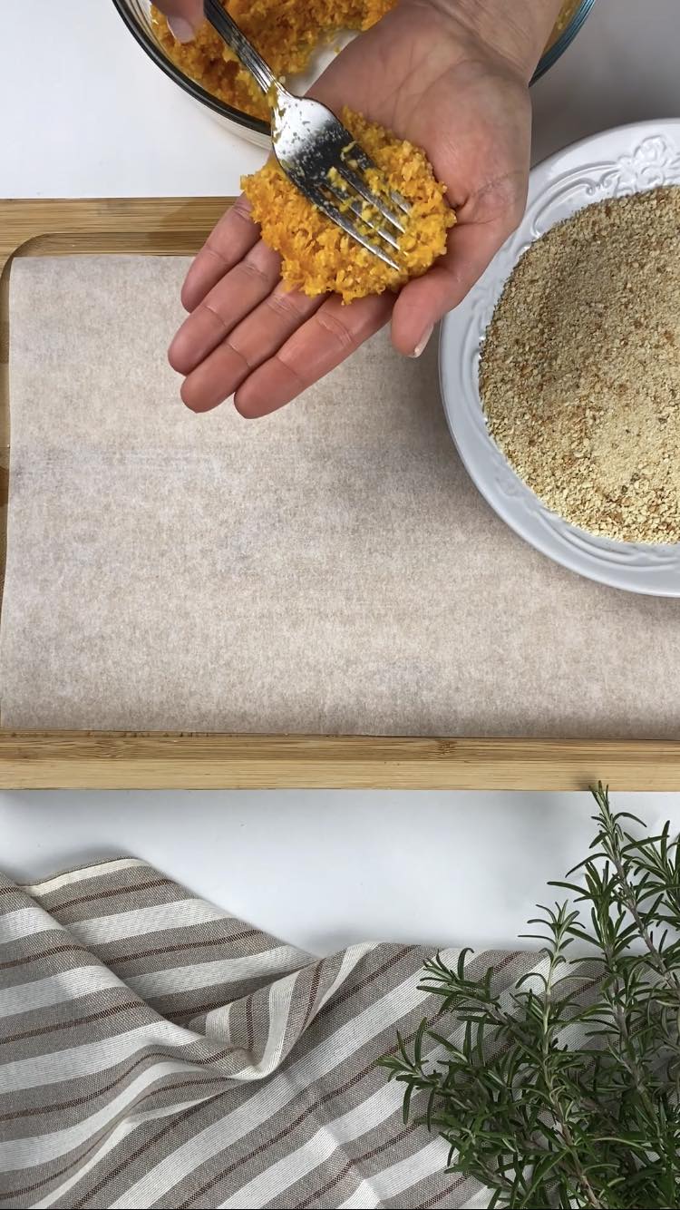 Burger di zucca
formate i burger 