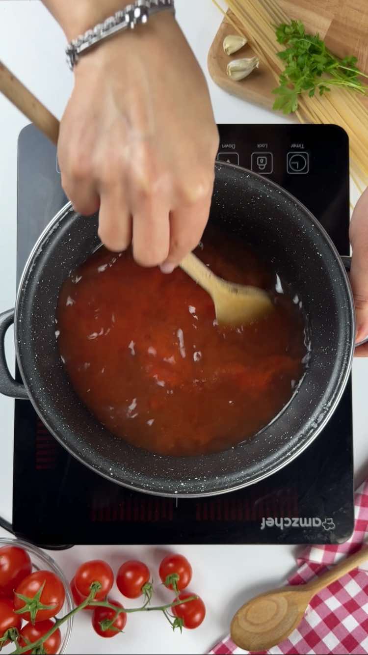 Pasta all'assassina 
porta a bollore 