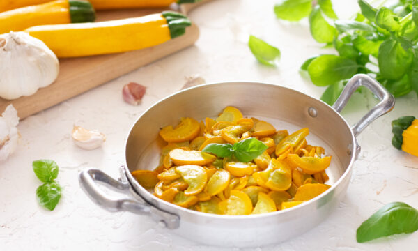 Zucchine gialle trifolate