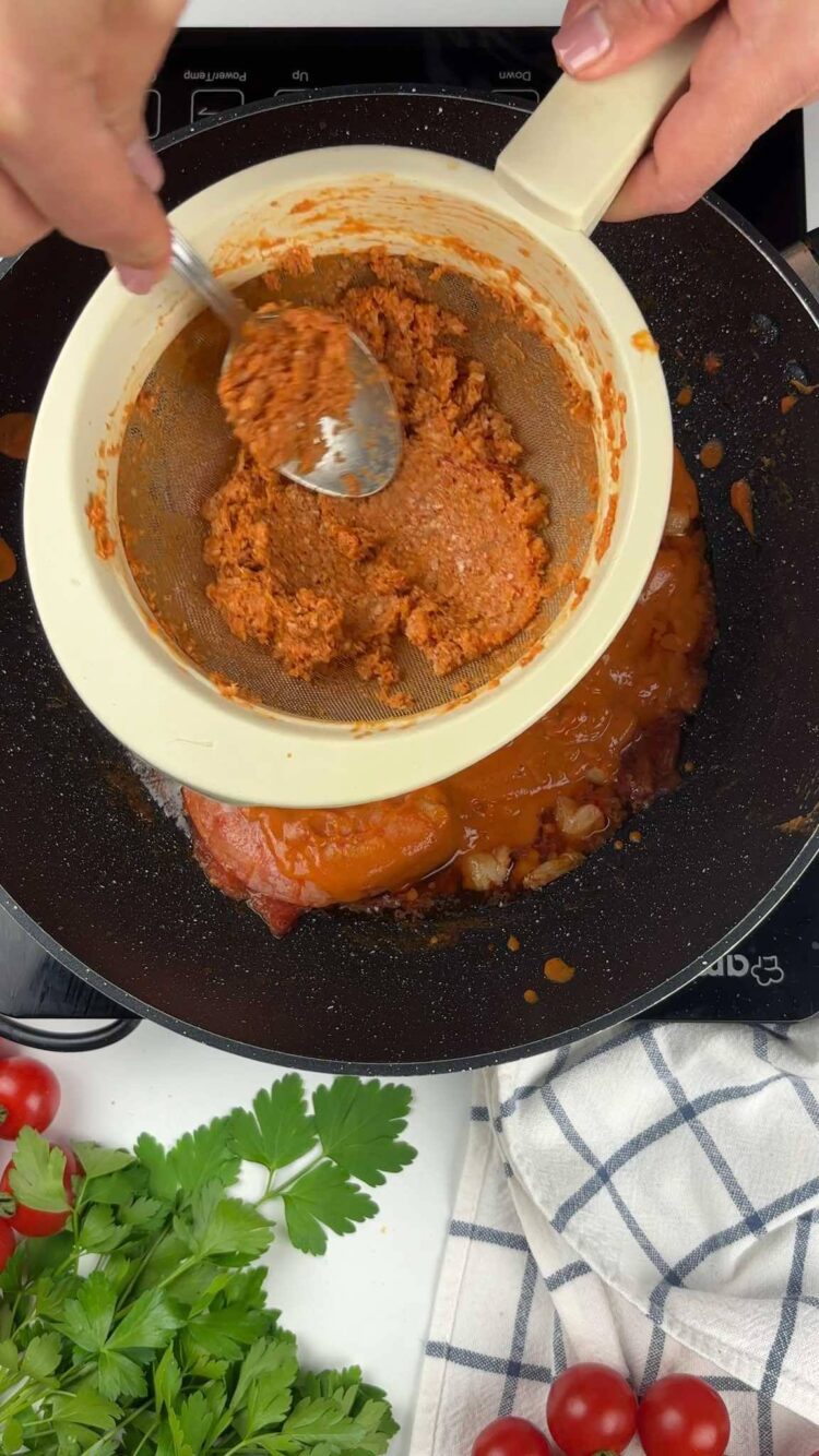 Pasta con bisque di gamberi
cola la bisque
