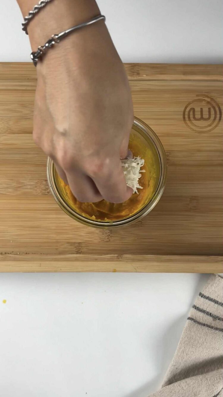 Pasta con crema di zucca e guanciale
aggiungi il formaggio grattugiato