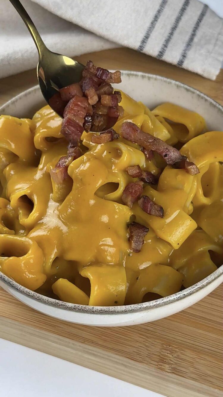 Pasta con crema di zucca e guanciale
aggiungi il guanciale 