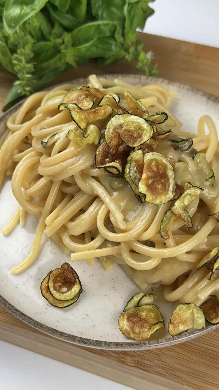 Spaghetti alla Nerano
servi la pasta 