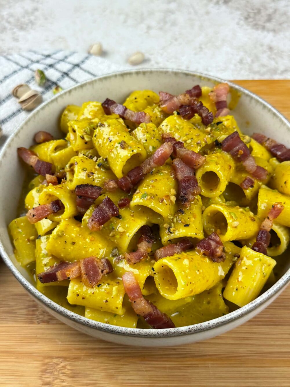Carbonara al pistacchio